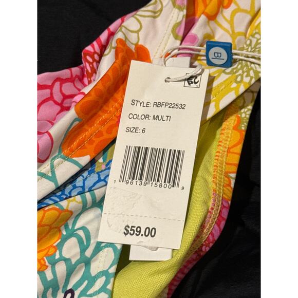 Bleu Rod Beattie Fresh Picks Sarong Hipster Bikini Bottom 6 NWT - Picture 4 of 4